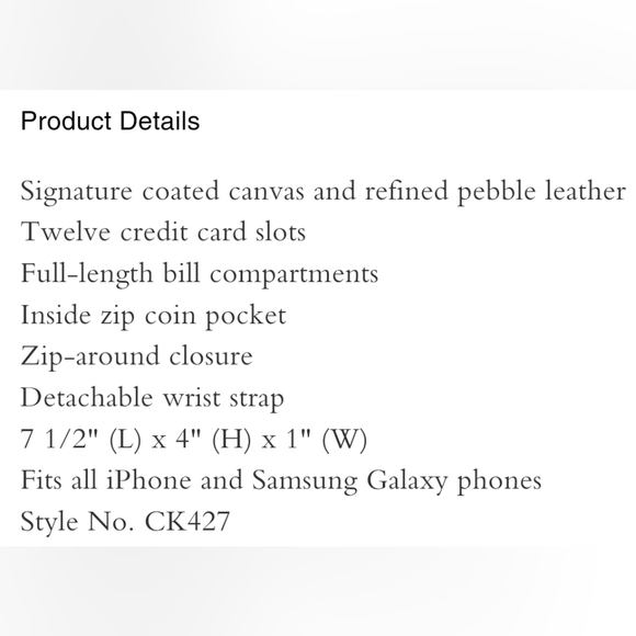 Coach Long Zip Around Wallet In Signature Canvas - Picture 4 of 13